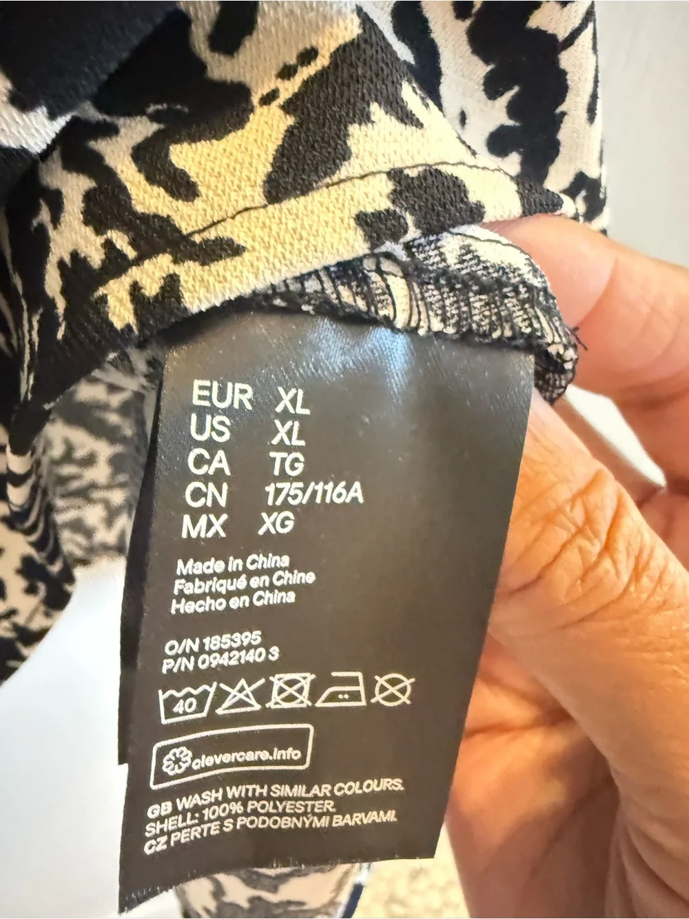 Abstract Animal Print Tunic Dress